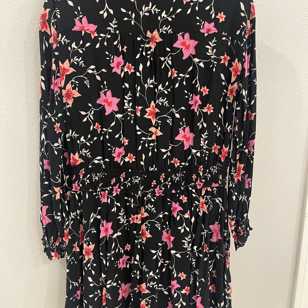 Free People Floral Long Sleeve Dress